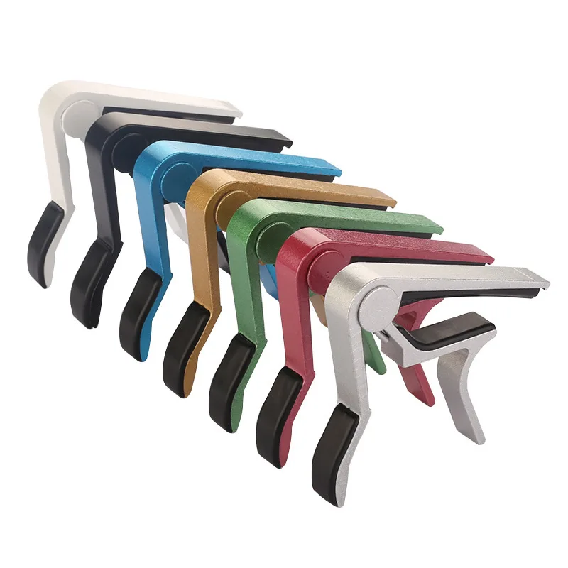 อลูมิเนียมคุณภาพสูงโลหะใหม่กีตาร์ Capo เปลี่ยน CLAMP Key อะคูสติกกีตาร์คลาสสิก Capo สําหรับปรับโทนเสียง