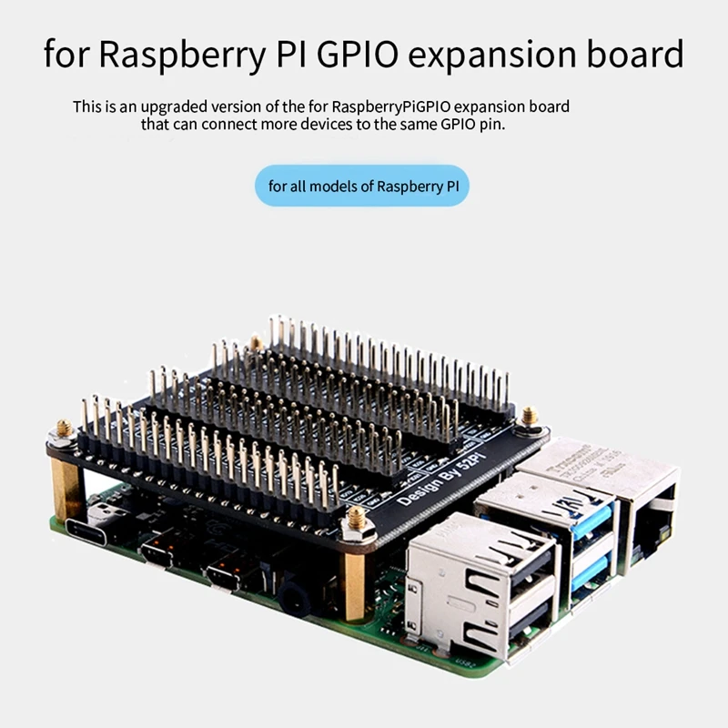 GPIO Expansion Board Replace For Raspberry Pi 40Pin Quad IO Multiplexer Module With Screws 4B/3B+ Multifunction Module