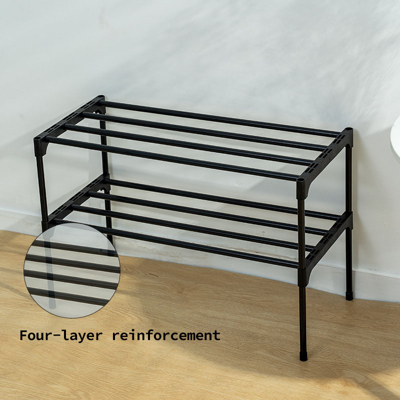 Dustproof Household Shoe Cabinet, Espessado e Durável, Sala Chinelos e Botas Rack de Armazenamento, Montagem Simples, 2 Camadas