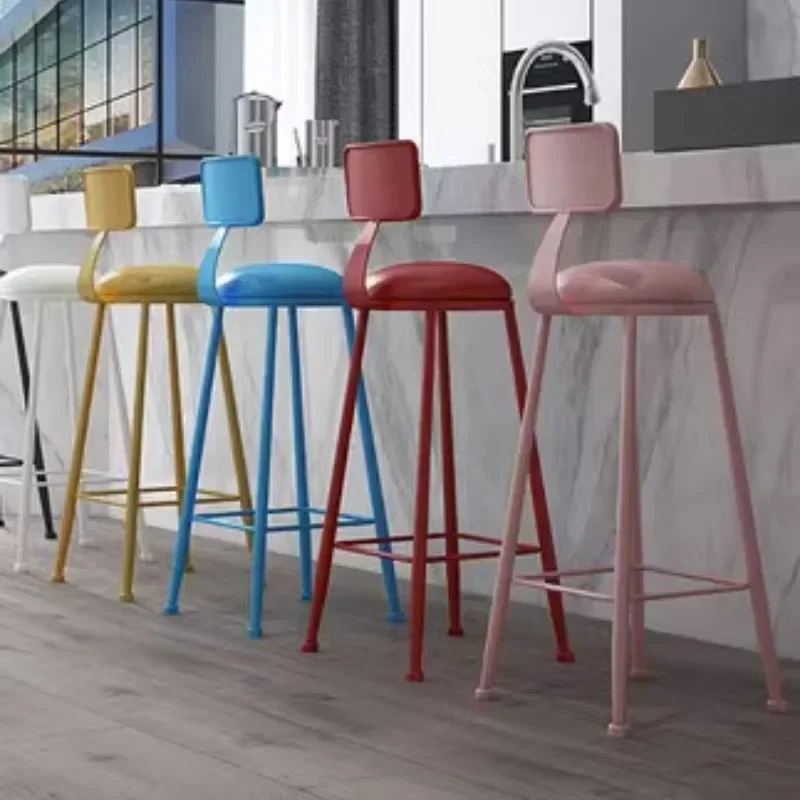 Bar Banks Chairs Luxury Nordic Chair Home Armchair Barber Shop Mid-century Plastic Design Designer Tabouret Height MQBY