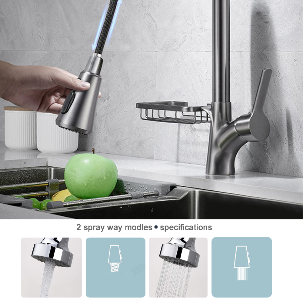 Kitchen Faucet Sprayer Nozzle Pull Out Shower Spray Head G1/2 Tap Accessory Replacement Black Golden Head Aerator Nozzle