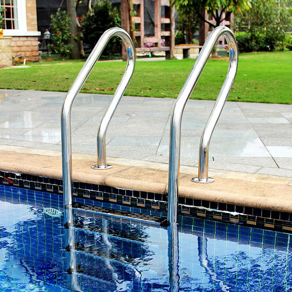 BABQ Swimming Pool Ladder Rung Steps Stainless Steel Replacement Anti Slip Ladder Swimming Pool Accessories