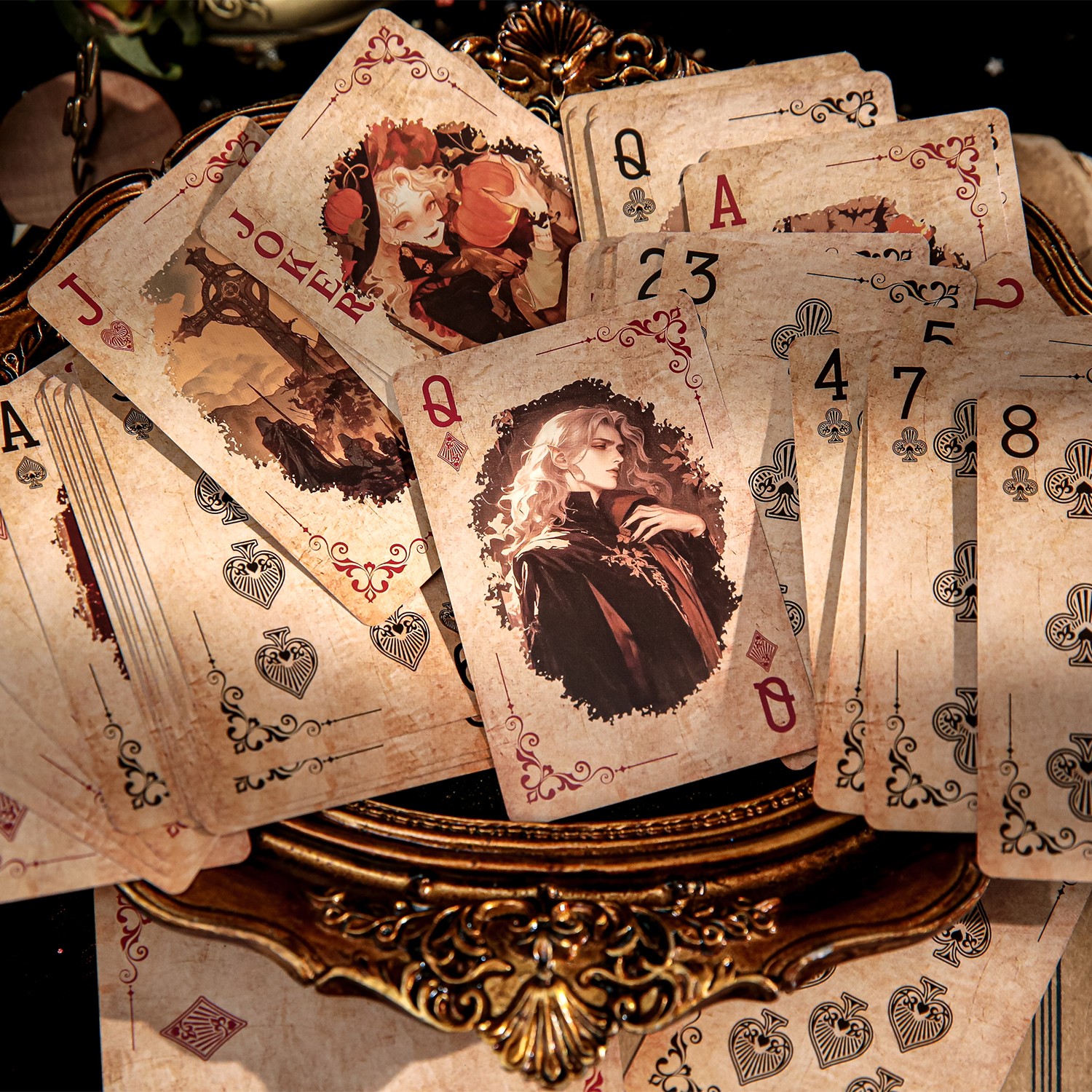Mr.Paper, покер на тему Волшебной девушки, игра для отдыха и развлечений на Хэллоуин