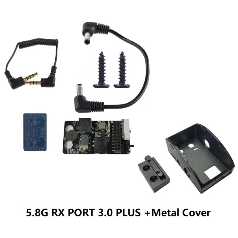 Para dji fpv óculos v2 vôo analógico externo 5.8g rx porto 3.0 kit módulo receptor para leve 5v 3a óculos de vôo