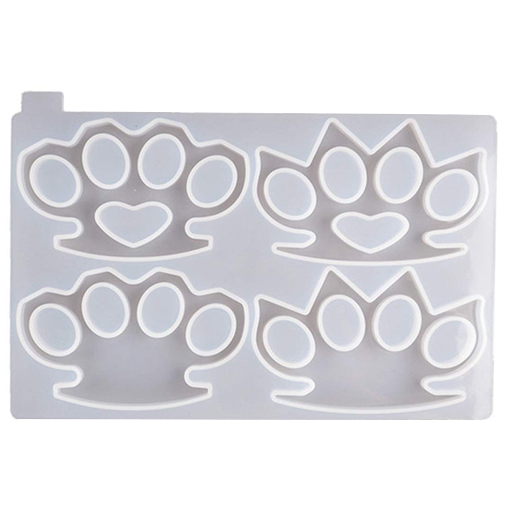 BABQ Brass Knuckle Silicone Mold Reusable Diy Epoxy Finger Tiger Silicone Ring Sleeve Mirror Silicone Mold (1 szt.)