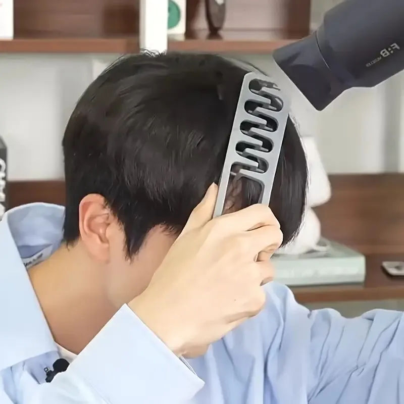Volumizing Wide-Tooth Hair Styling Comb Curling Tools Fluffy Texture for Men Ideal for All Hair Types Hairstyling Tools