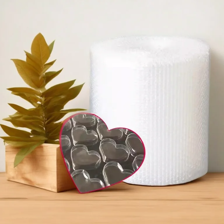 30 センチメートル/ロールバブルフィルムギフトボックスバッグラップクリアラブハート梱包メーラー透明耐衝撃配送用品卸売