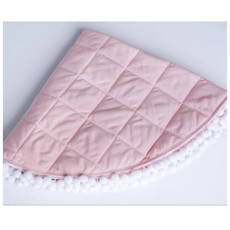 เด็กเล่น 39x39 นิ้วผ้าฝ้าย Crawling เบาะผ้าฝ้ายพรมขนาดใหญ่หนานุ่มล้างทําความสะอาดได้พับชั้น Nursery Decor