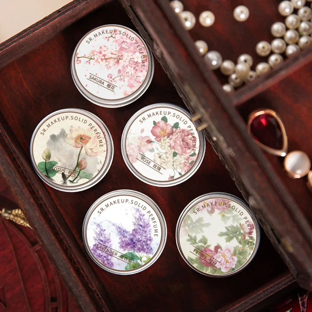 Bálsamo sólido duradero resistente al agua para mujer, Perfume sólido de bolsillo, Aroma fresco, Perfumes para el sudor para mujeres y hombres, fragancia desodorante