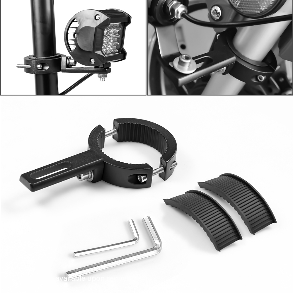 Soporte de luces Led auxiliares para motocicleta, soporte para focos de motocicleta, soporte para faro de motocicleta, fijación de abrazadera de soporte de horquilla Fronnt