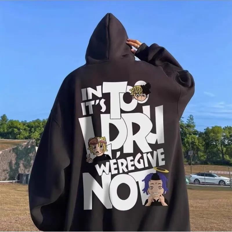 8xl moletom com capuz solto ajuste hip hop na moda cantor alfabeto americano roupas masculinas e casal moda