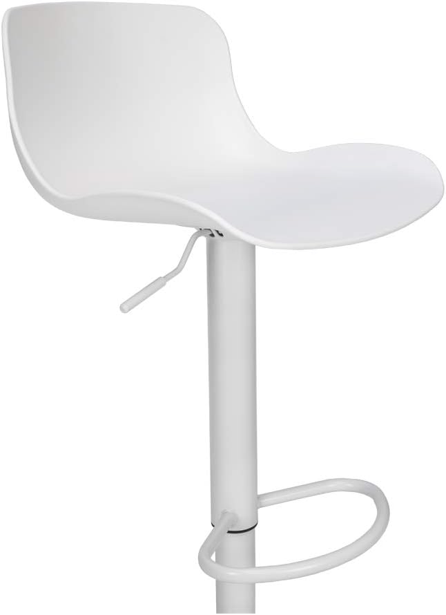 Taburete Alto para Cocina/Bar Regulable en Altura (Blanco)