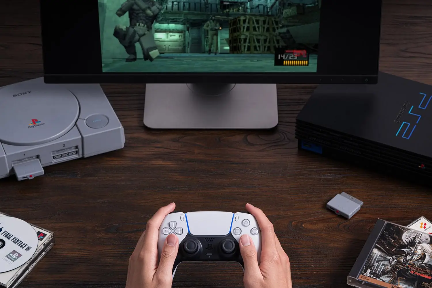 8BitDo Retro Receiver Adapter Dongle for PS1 PS2 Windows Support Xbox Series / Xbox One Controller Switch PS5 PS4 Gamepad