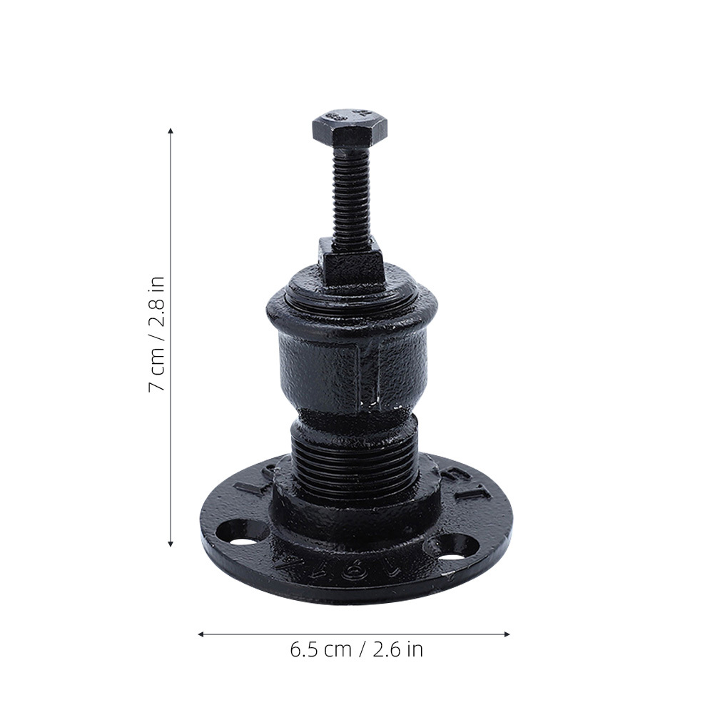 Support de main courante en fer de qualité supérieure, 2 pièces, Style industriel, Support de garde-corps d'escalier, Support de montage de remplacement pour escaliers intérieurs