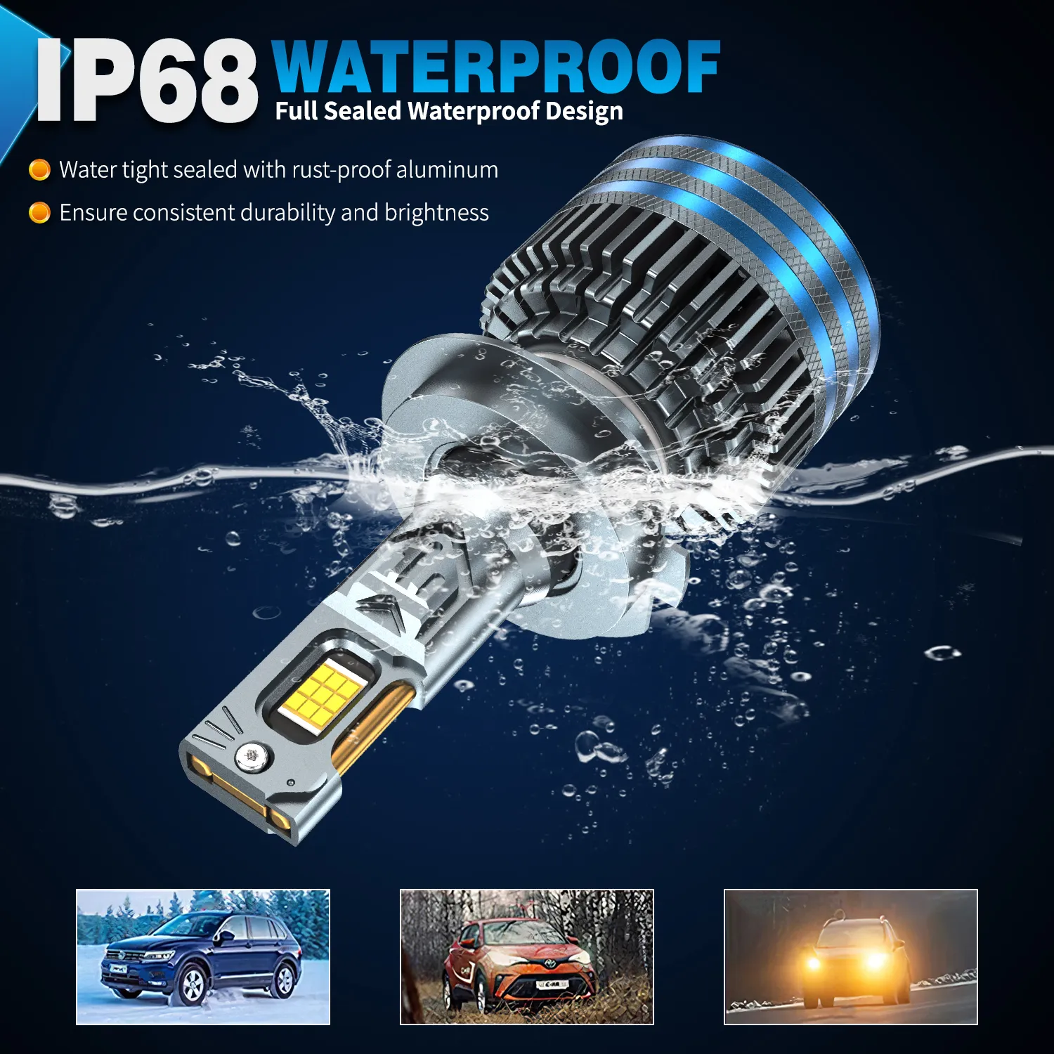 HYNBYZJ 520W 600000 LM H4 H7 H11 bombilla Led Canbus H1 H8 HB3 HB4 HR2 9005 9006 9012 H13 9007 9008 luz de faro de coche de potencia 6000K