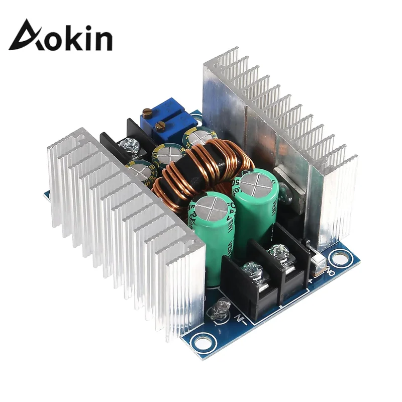 Aokin 20A 300W CC CV Step Down Modulo DC 6-40V a 1.2-36V Regolatore di tensione Convertitore buck Modulo di alimentazione a corrente costante