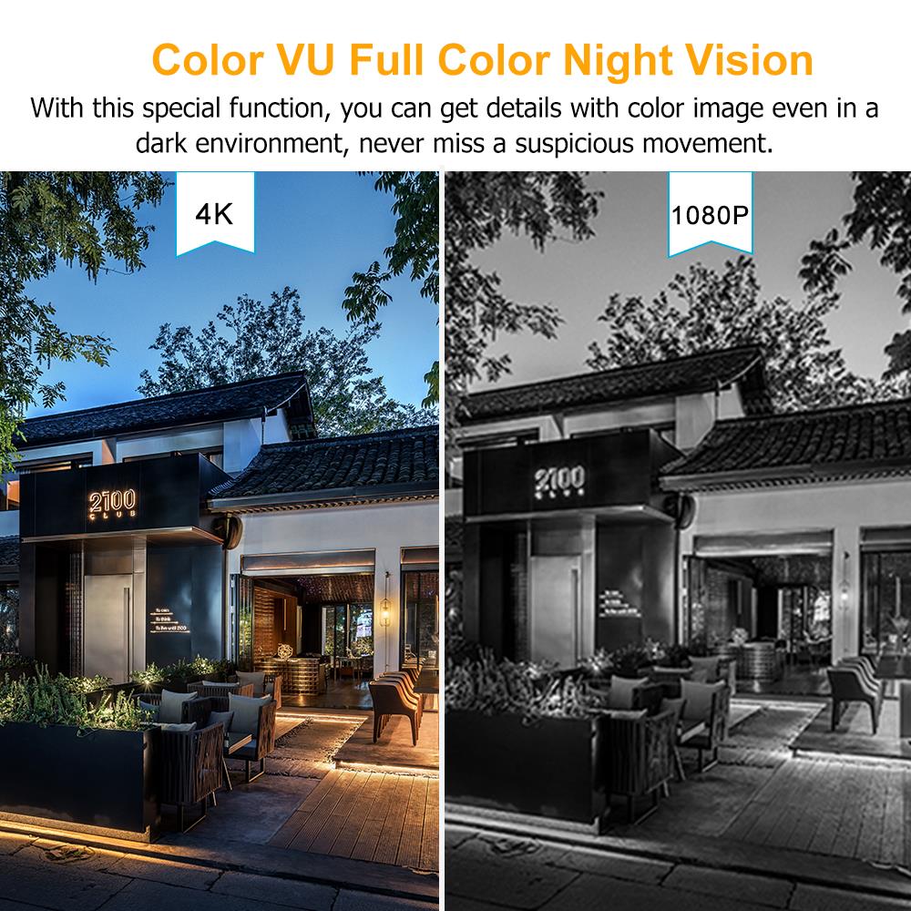 Hikvision 8MP Panoramic ColorVu Turret IP Camera DS-2CD2387G2P-LSU/SL 4K Security Double Lens Color Night Built-in Mic Speaker