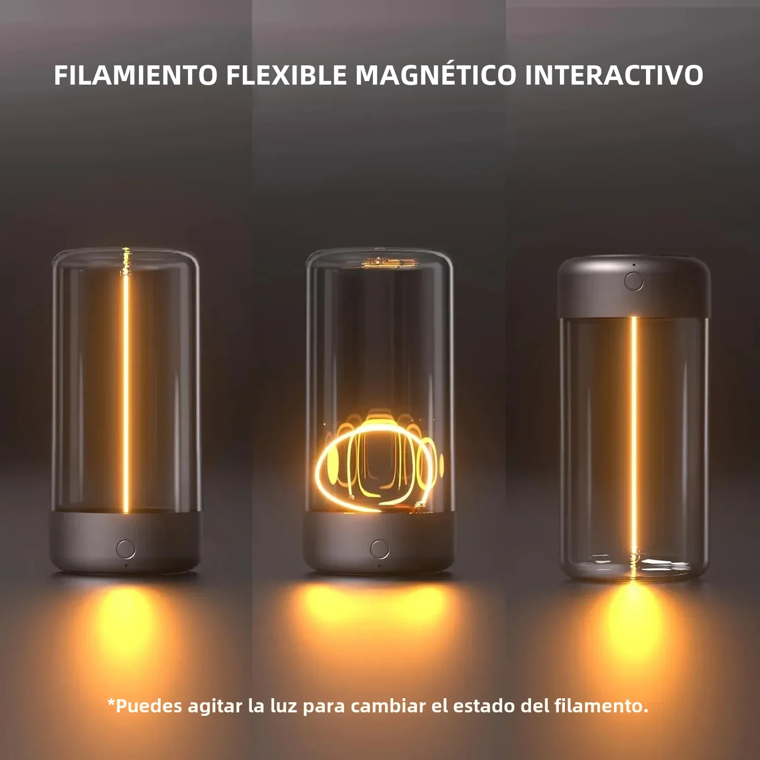 Luz magnética ambiental de alambre cuántico portátil, carga tipo C, función de protección ocular, dormitorio, estudio, camping, regalo de Navidad