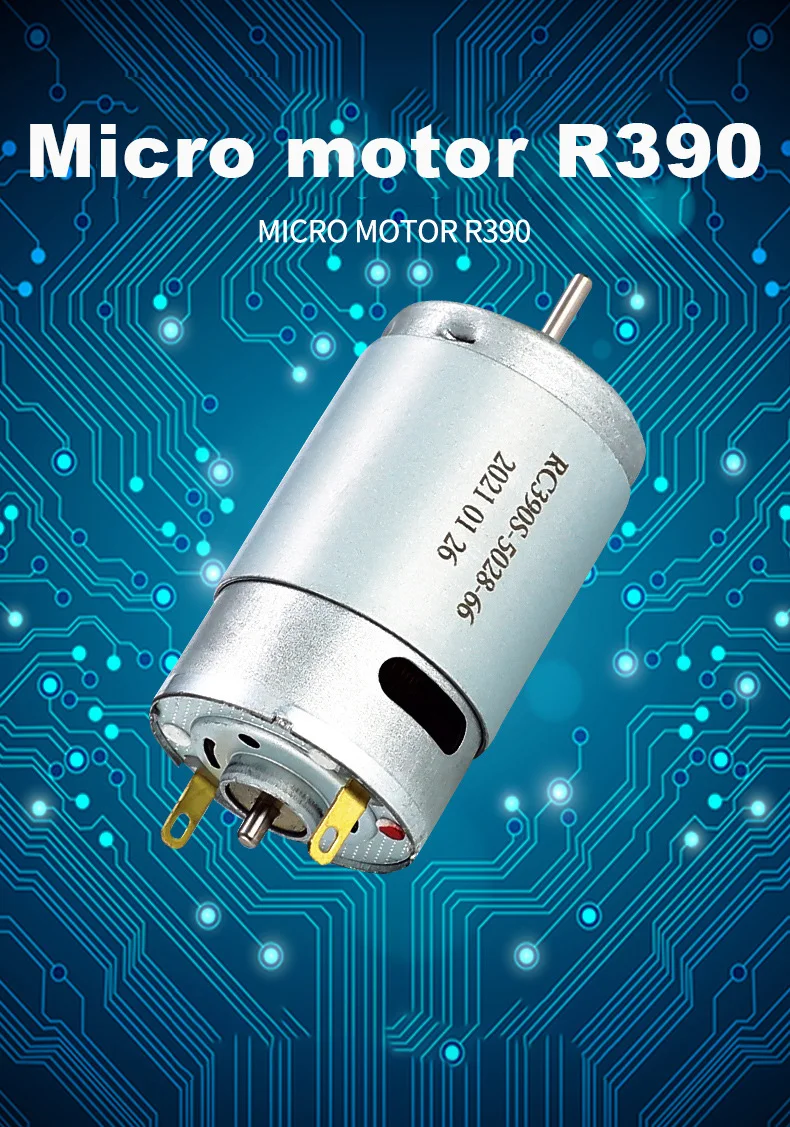 Motor dc r390 micro motor de alto torque 390 12v motor de escova 20000rpm para ferramentas elétricas secador de cabelo brinquedos ferramenta chave de fenda