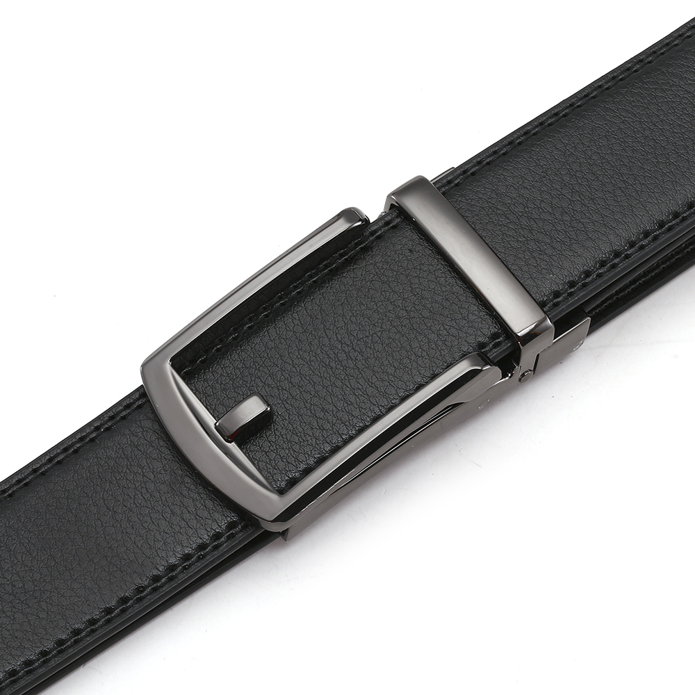 Herren Ledergürtel Mode automatische Schnalle Rindsleder männliche Gürtel Luxus Designer schwarz braun 3,5 cm