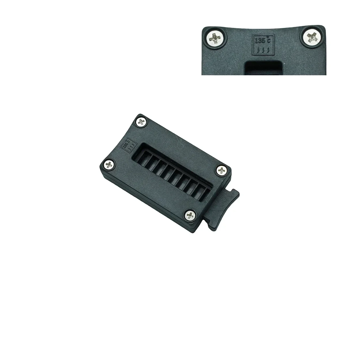 1 Stück Dental Gutta Percha Cutter 7 cm schwarzes Kunststoff-Endo-Lineal für präzises Mess- und Schneidklinik-Werkzeug