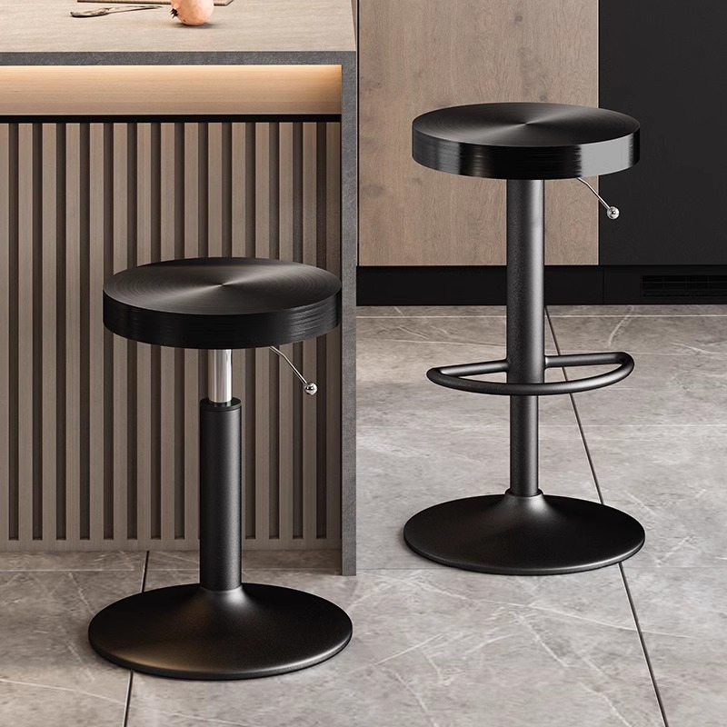 Taburetes De Bar minimalistas De acero inoxidable, recepción De salón, sillas De Bar De lujo para exteriores, mostrador, Taburetes De Bar para adultos, muebles para el hogar