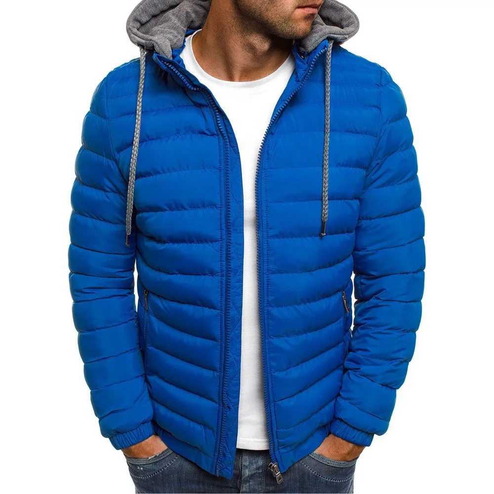 Männer Verdickte Daunen Baumwolle Jacke Oversize Mit Kapuze Parka Mantel Warme Plus Größe Outdoor Winter Mäntel Männliche Mode Warme Jacke
