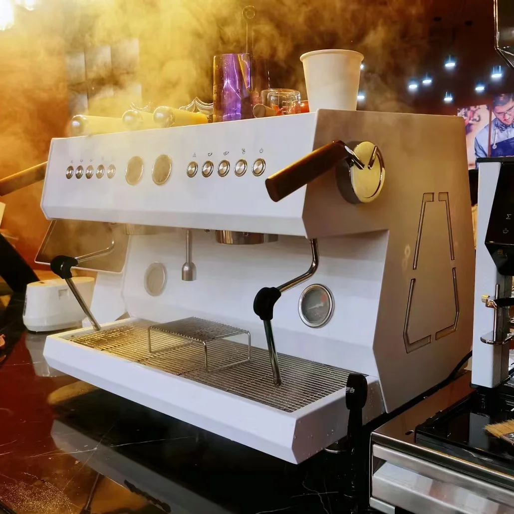 ST Cheap 2 Groups Commercial Coffee Machine Professional Automatic Express Espresso Machine Coffe Coffee Machine