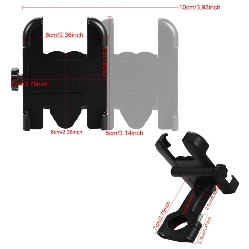 Bicycle Motorcycle Mobile Phone Holder Navigation GPS Stand for iPhone 15 14 13 Pro Max Samsuing Xiaomi Bicycle Motor Bracket