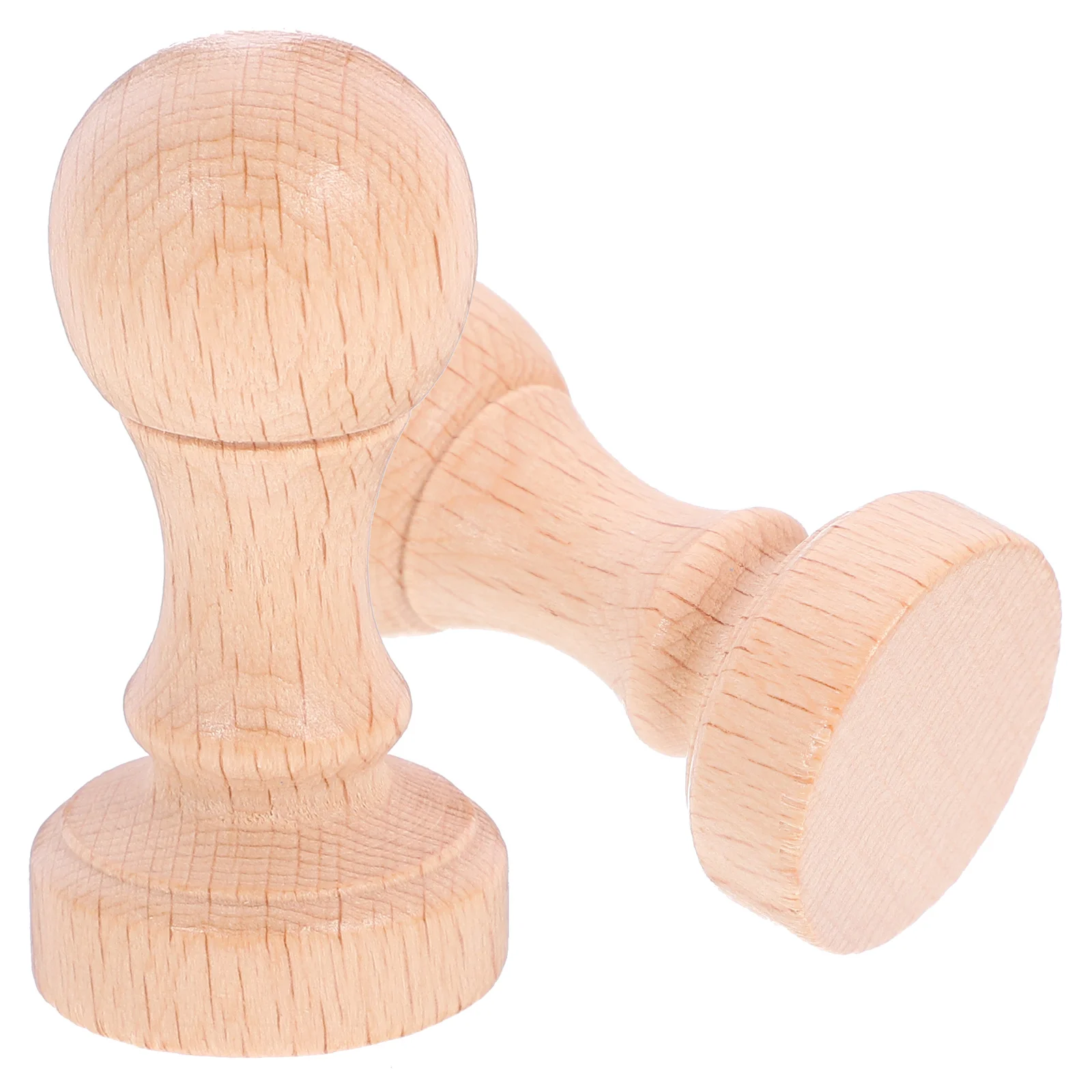 2 ชิ้นตกแต่งไม้ Seal แสตมป์หมึก Scrapbooking Blank Creative Stamper