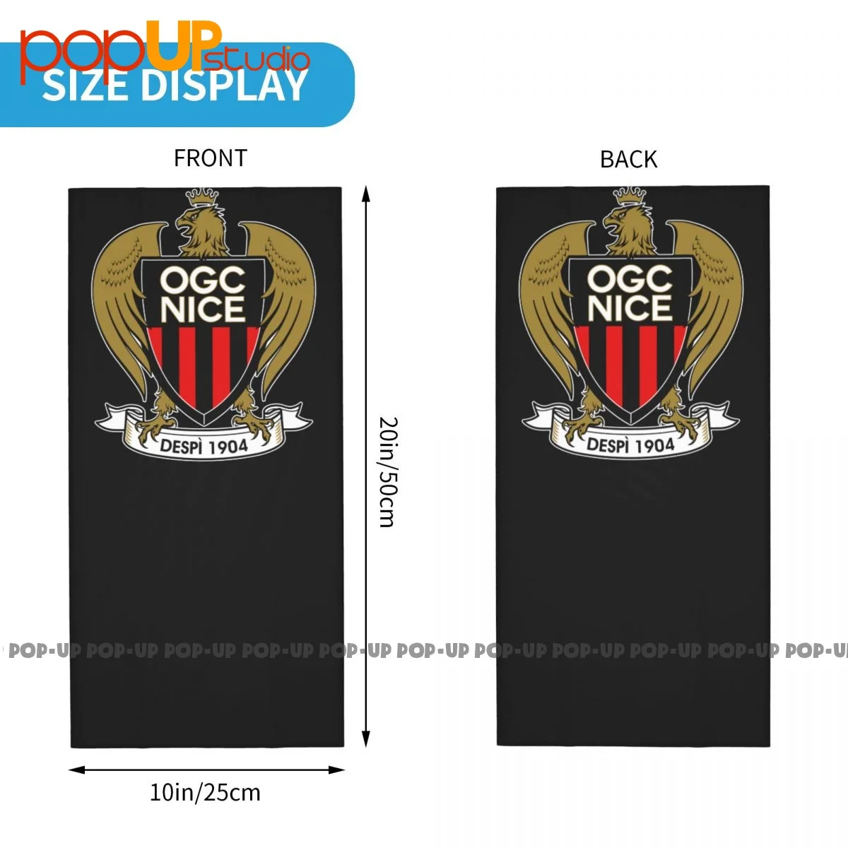 OGC NICE les aiglons ผ้าพันคอฟุตบอลแบบฝรั่งเศสหน้ากากปิดหน้า