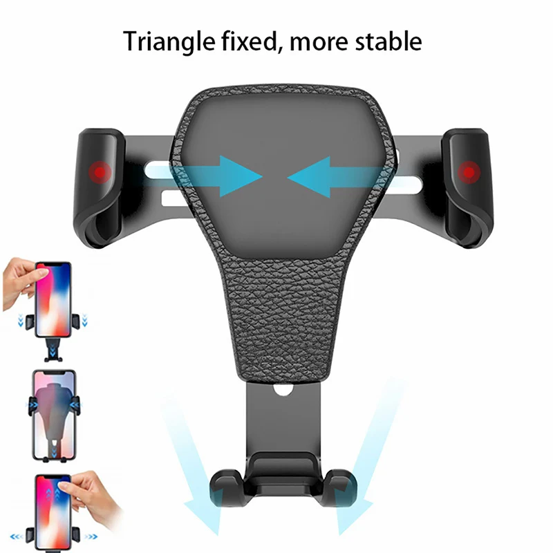 NEUE Schwerkraft Auto Halter Für Telefon Air Vent Clip Halterung Mobile Handy Ständer Smartphone GPS Unterstützung Für iPhone Handy