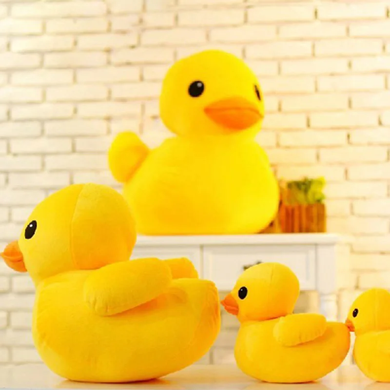 Kawaii เป็ดสีเหลืองขนาดใหญ่ Mini ตุ๊กตา Plush ของเล่นน่ารักการ์ตูนตุ๊กตาสัตว์ของเล่นของขวัญวันเกิดสําหรับเด็กเด็กทารกสาว