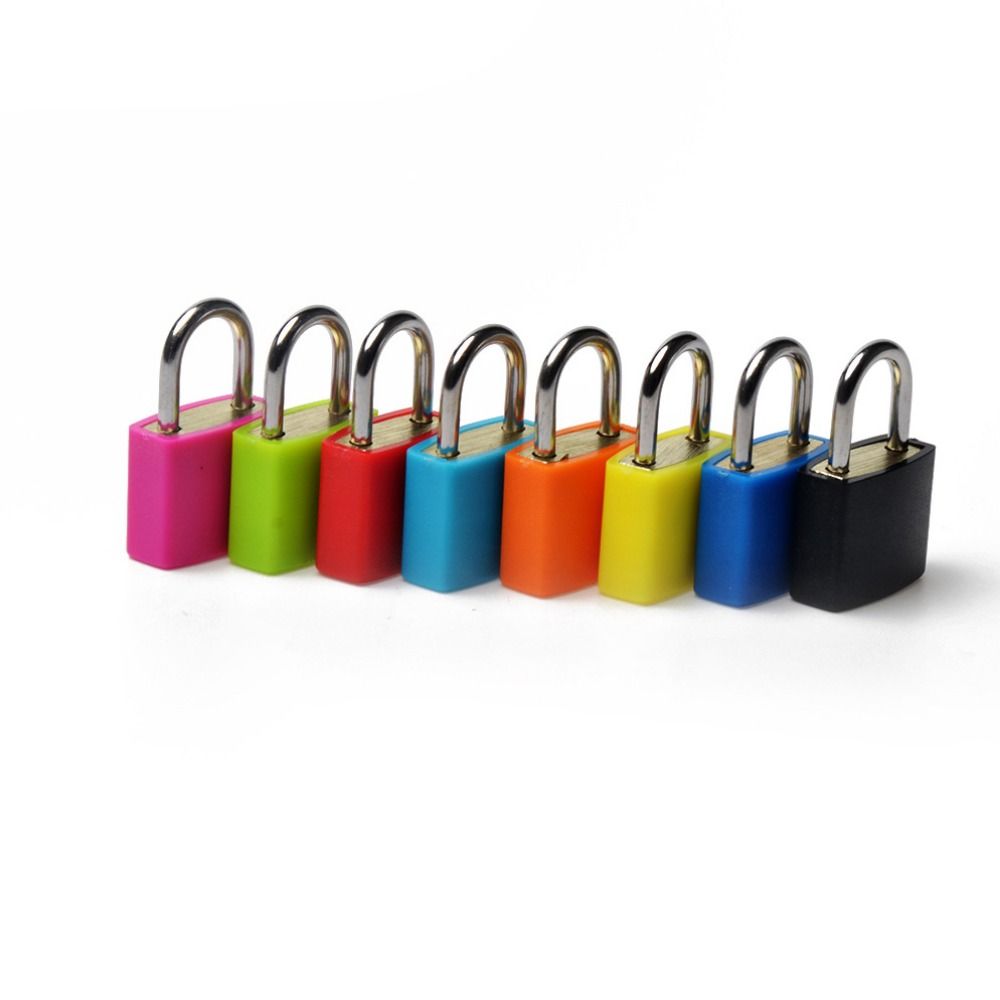Mini candado para maleta de 23mm, cerradura de equipaje pequeña de acero fuerte, cerradura de puerta de gabinete de seguridad antirrobo con 2 llaves, suministros de viaje