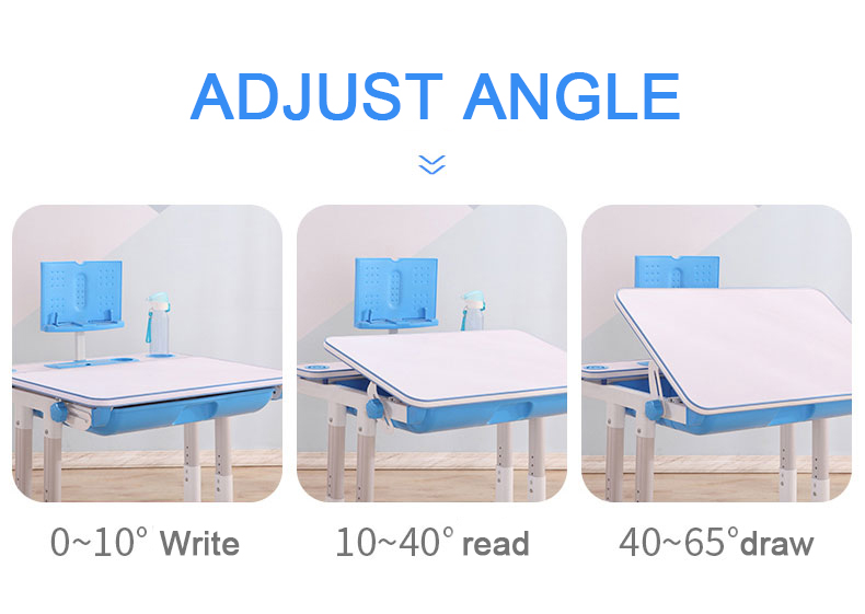 Cartoon Folding Lifting Plastic Kids Reading Pencil Table and Chair for Children Table and Chair Set for Kids TablesChildren's d