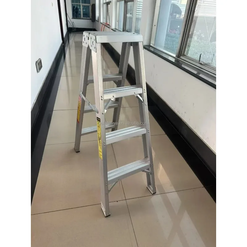 Modern Design Double-Sided Aluminum Folding Step Ladder Telescopic and Combination Structure