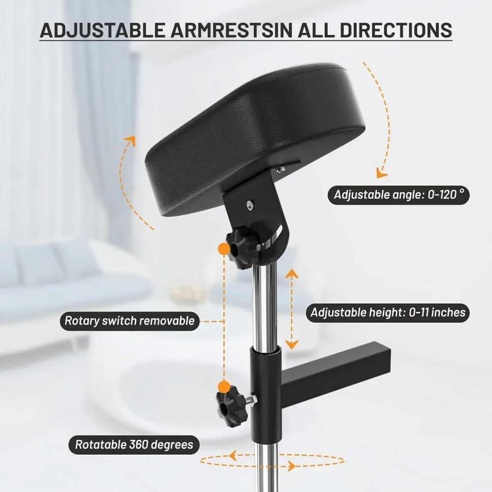 Tattoo Chairs for Client Facial Bed Adjustable Esthetician Bed Professional Multi-use Massage Table Spa Chairs Hold Up to 440lbs