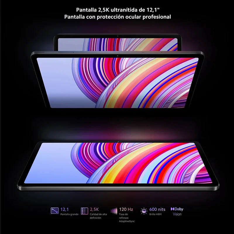 Xiaomi Redmi Pad Pro,Tablet,AdaptiveSync 120Hz,Câmera de 8 MP,10000 mAh,Carregamento de 33W,Dolby Vision