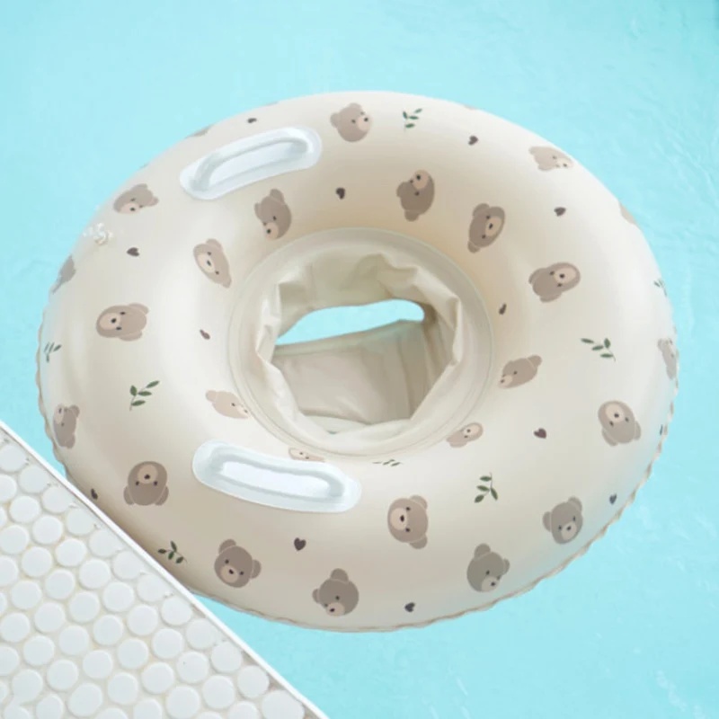 Assento flutuante inflável com volante, círculo infantil, piscina do bebê, brinquedos de praia, infantil, verão