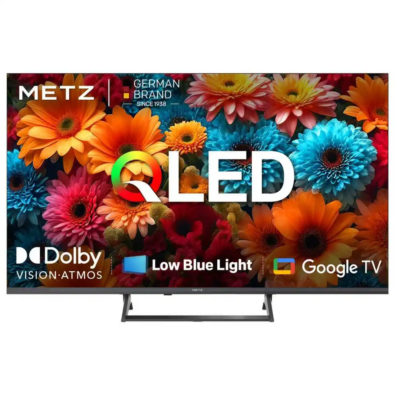 Metz Mqf7500Z Tv Qled Pro Google Tv |     120 Hz Hsr, Memc, Eyecare 5.0, Hdr10+, Dolby Vision, Dolby Atmos, Controle de Voz