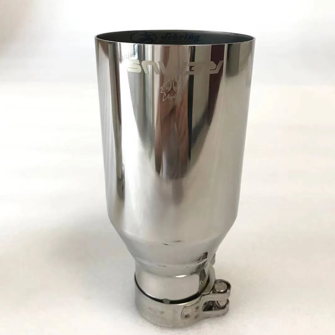 Phẳng Viền Inox Đa Năng Ống Xả Ô Tô Ống Hút Xe Accessorie Sửa Đổi Đầu