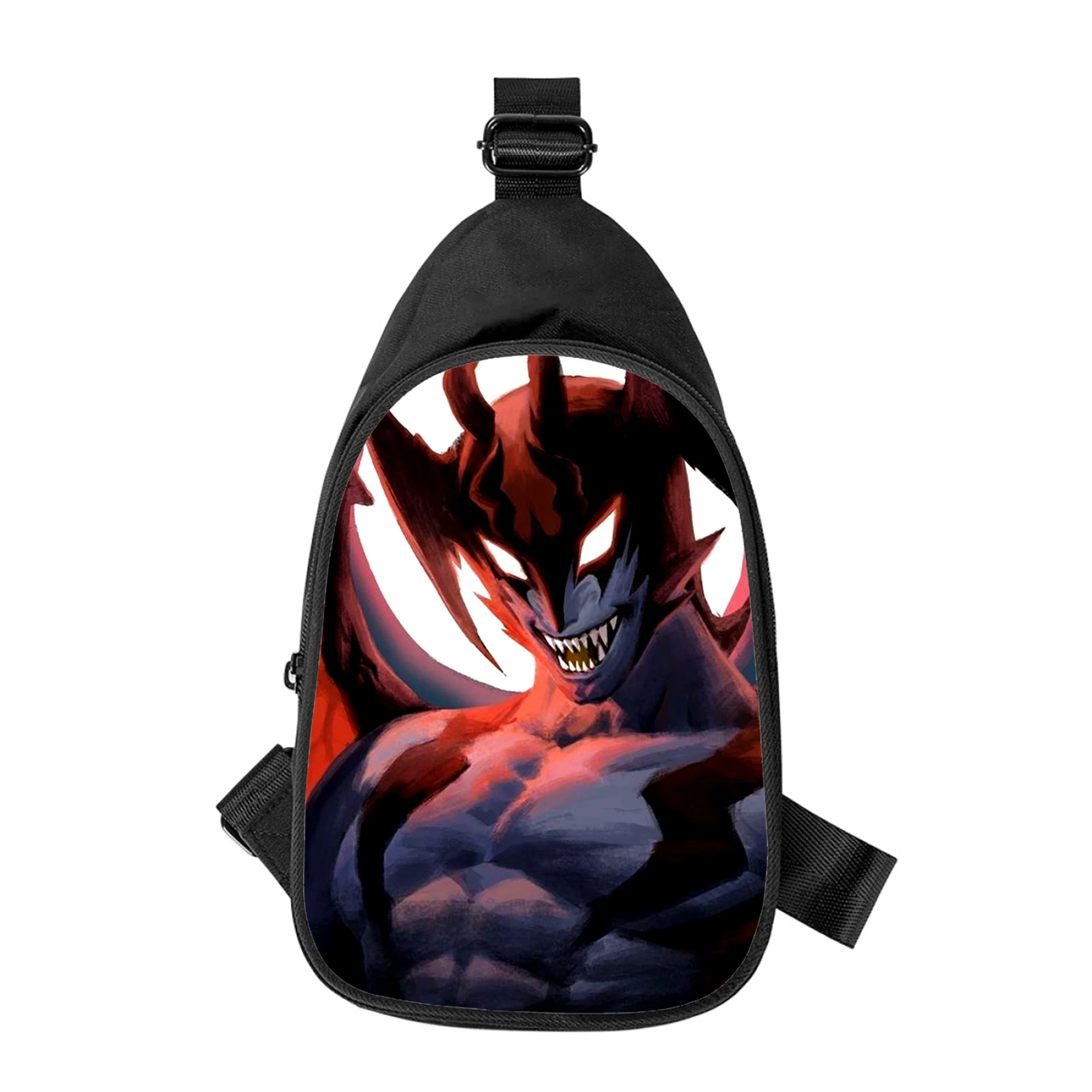 Devilman Crybaby Anime 3D-Druck neue Männer Kreuz Brusttasche diagonal Frauen Umhängetasche Ehemann Schule Hüft tasche männliche Brust packung