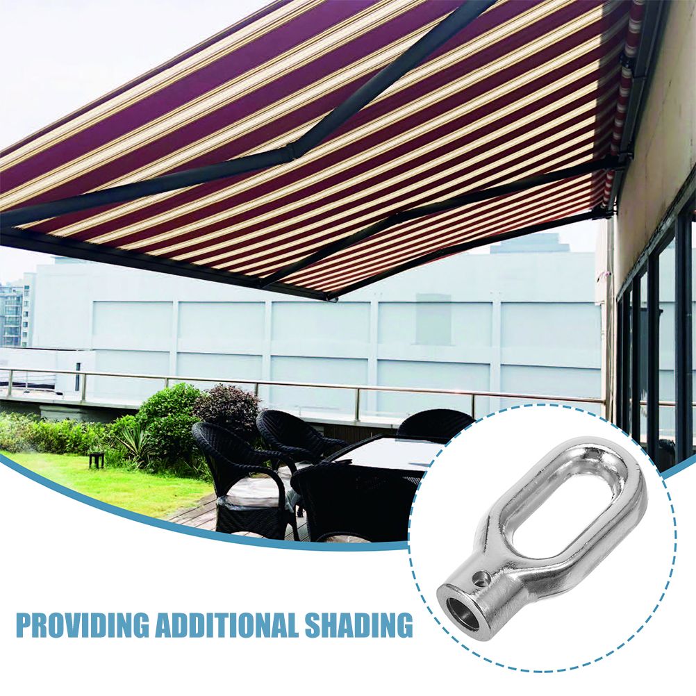 Awning Crank With Hook Bamboo Blinds For Outdoor Patio Tent Retractable Aluminum Alloy Roller Shade Parts Heavy Awning Hardware