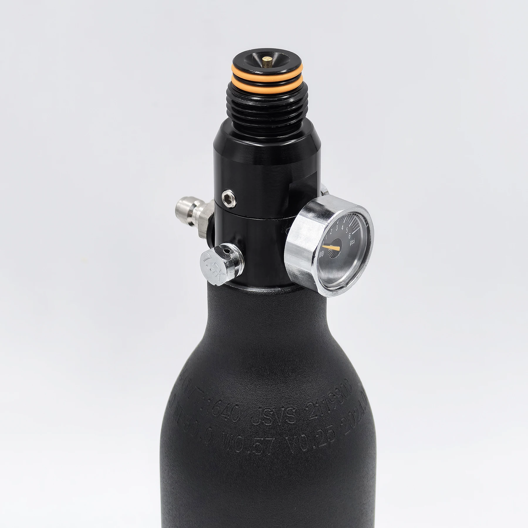 HPA 4500psi Cylinder Air Tank Regulator Valve Output 800psi to 3000psi Threads M18*1.5 or 5/8-18UNF Diving Double O-Ring Design