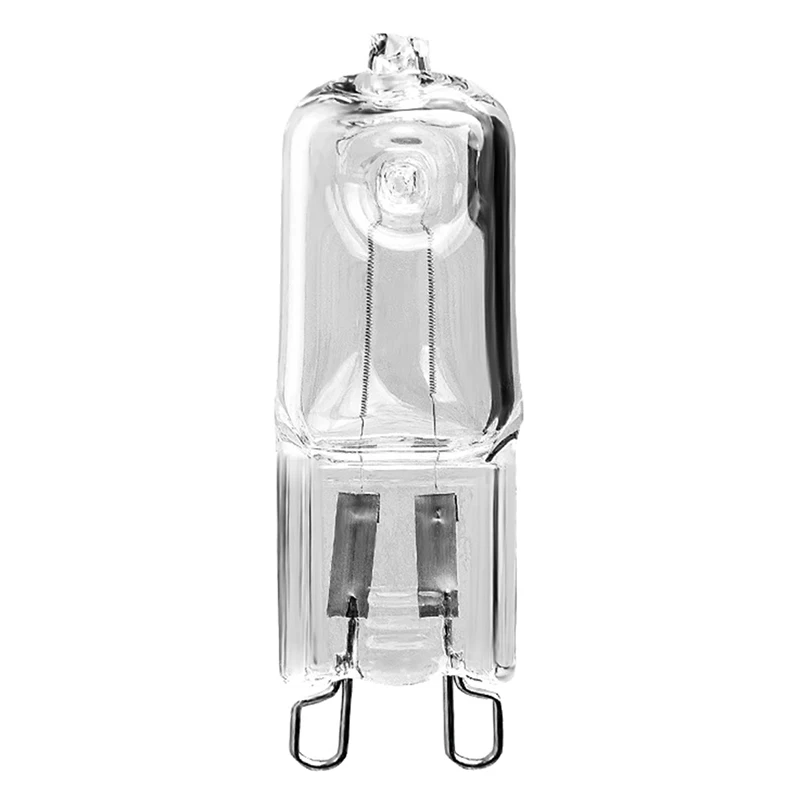 2pcs 40W G9 Oven Light High Temperature Resistant 120V 230V Halogen Bulb Lamp For Refrigerators Ovens Fans 9mm Pin Lampholder
