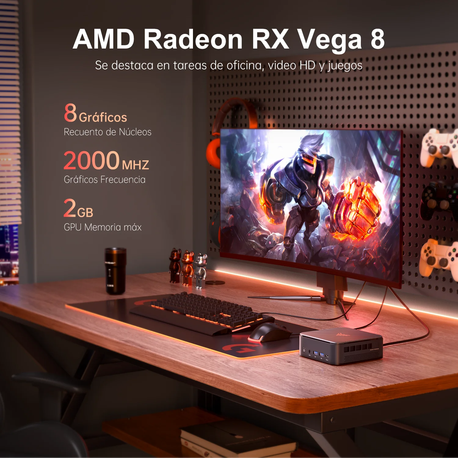 ACEMAGIC E3B MINI PC AMD Ryzen 7 5825U 16/32 GB RAM 512 GB/1 TB SSD Windows 11 Pro MINI Computer Wifi6 BT5.2 4K Tripla Display