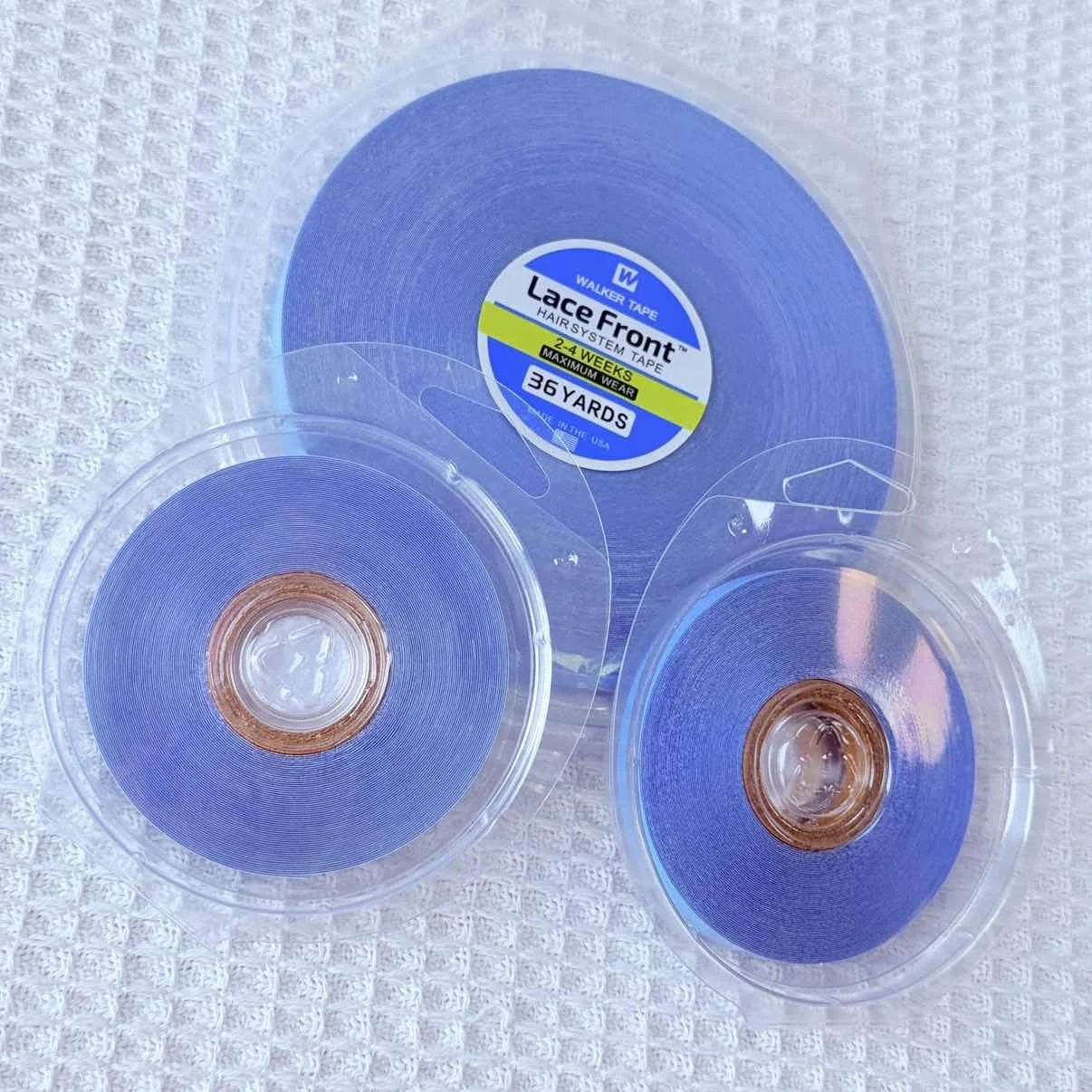 Nastro per sistema capillare Nastro per camminatore doppio lato Nastri per estensioni dei capelli ultra resistenti per chiusura in pizzo Colla per parrucca anteriore in pizzo da 3/12/36 metri