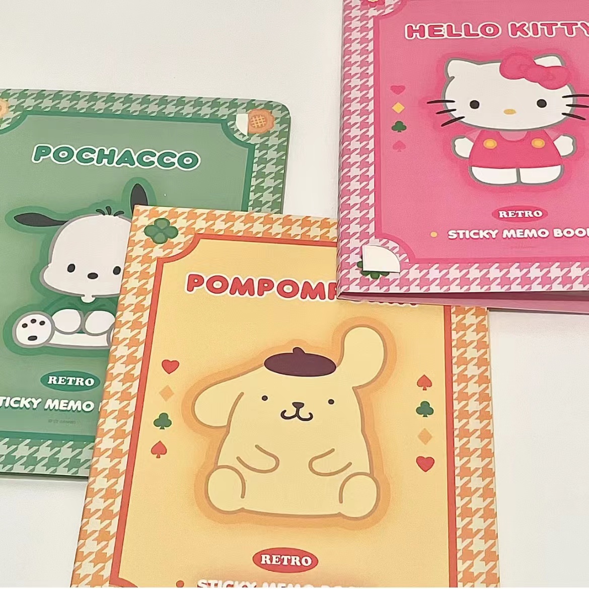 Kawaii Cartoon Hello Kitty Incolla nota adesiva Mymelody Cinnamoroll Carino Kuromi Notebook Studente Scuola di cancelleria per ufficio