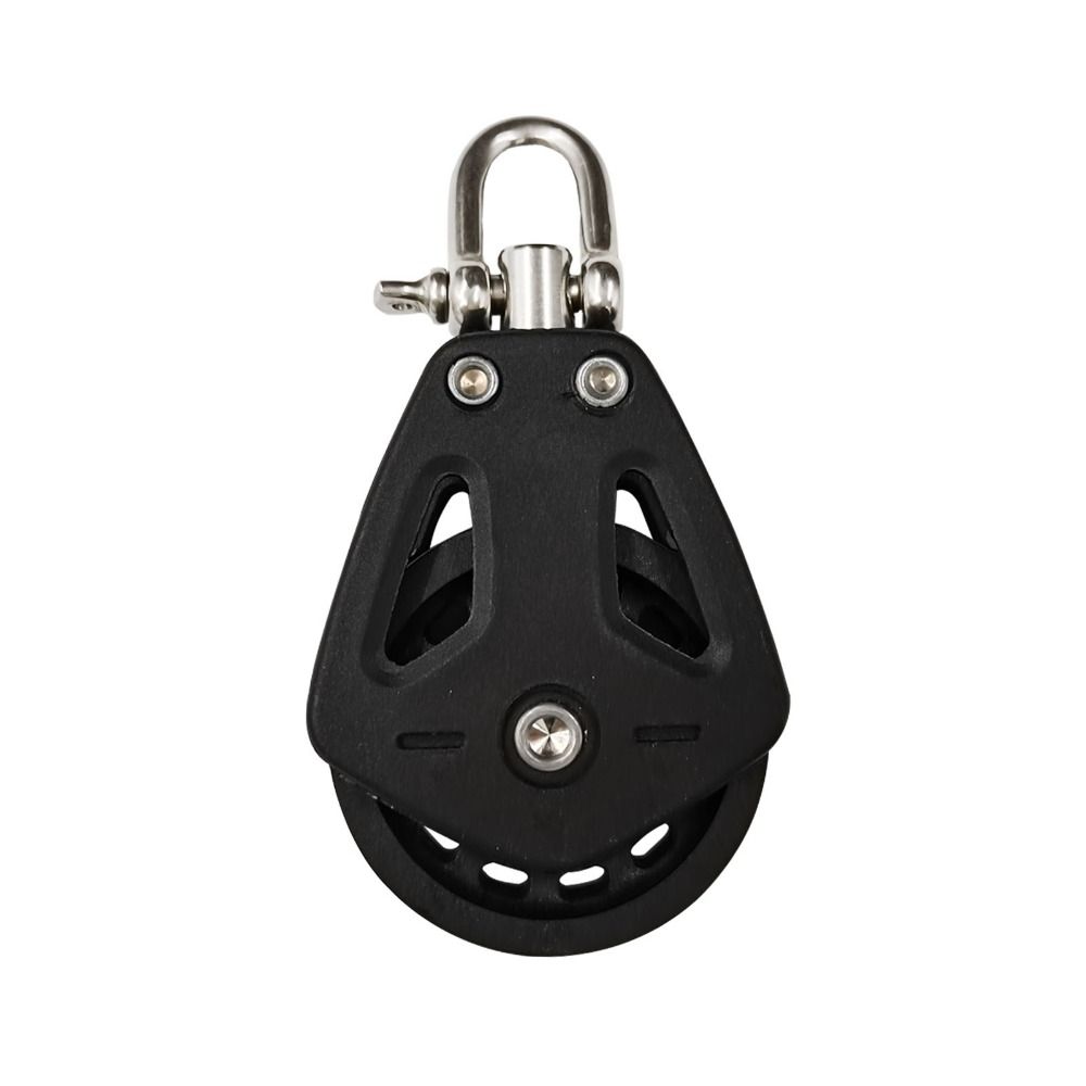 Durable Universal Head High Load Sheave Block Boat Accessories Sailboat Swivel Shackle Single Pulley