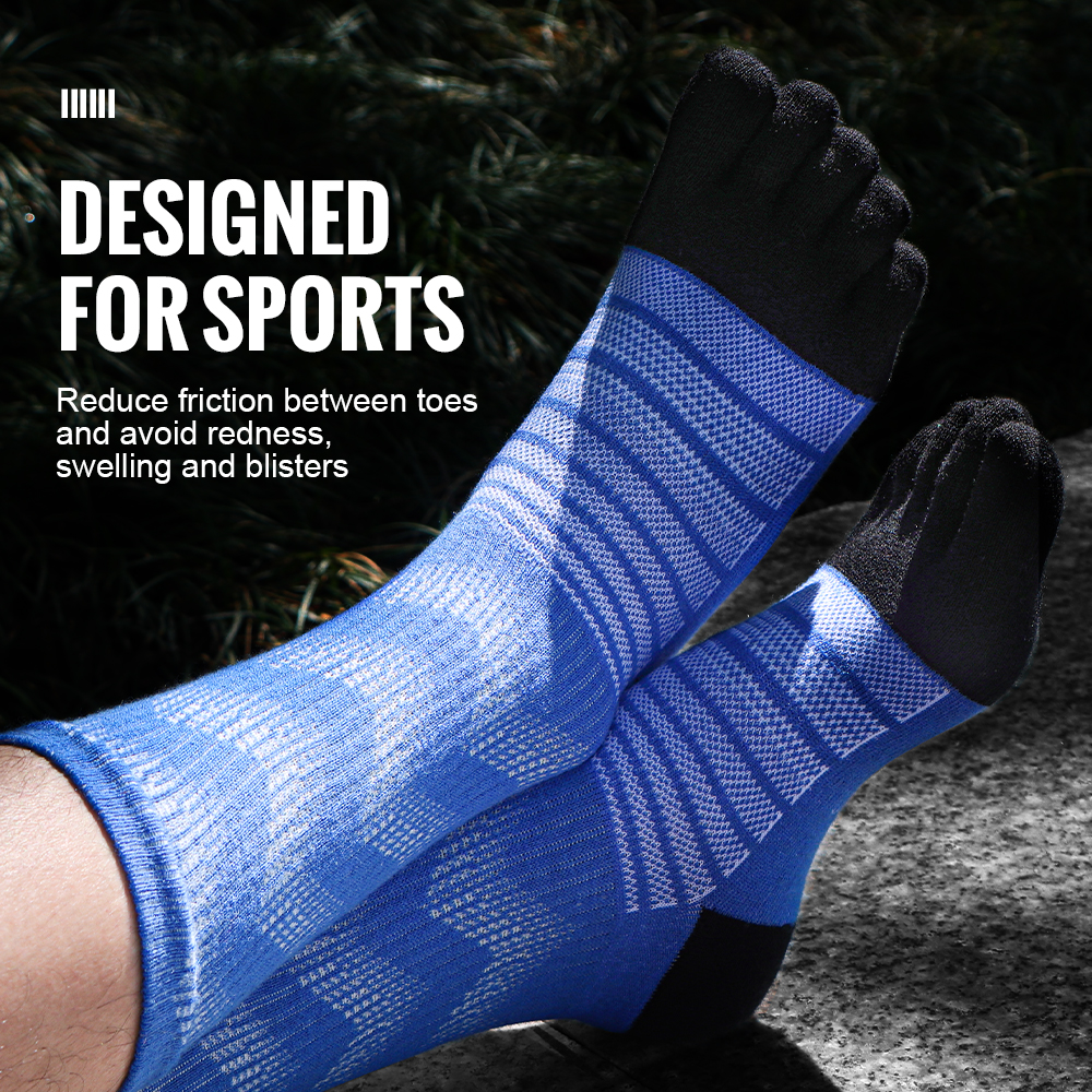 WRELS calcetines térmicos de lana merina para hombres que absorben la humedad espesar cálido esquí senderismo amortiguación compresión deportes calcetines del dedo del pie